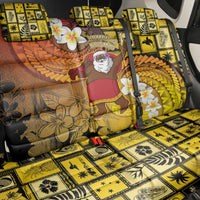 Papua New Guinea Retro Christmas Back Car Seat Cover Hamamas Krismas - Polynesian Pride