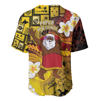 Papua New Guinea Retro Christmas Baseball Jersey Hamamas Krismas LT05 - Polynesian Pride