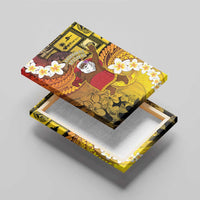 Papua New Guinea Retro Christmas Canvas Wall Art Hamamas Krismas - Polynesian Pride