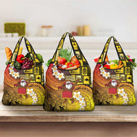 Papua New Guinea Retro Christmas Grocery Bag Hamamas Krismas LT05 3-pack One Size Colorful - Polynesian Pride