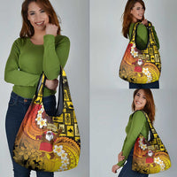 Papua New Guinea Retro Christmas Grocery Bag Hamamas Krismas LT05 - Polynesian Pride