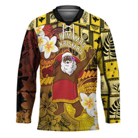 Papua New Guinea Retro Christmas Hockey Jersey Hamamas Krismas LT05 Unisex Colorful - Polynesian Pride