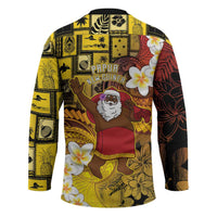 Papua New Guinea Retro Christmas Hockey Jersey Hamamas Krismas - Polynesian Pride