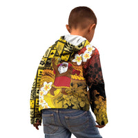 Papua New Guinea Retro Christmas Kid Hoodie Hamamas Krismas - Polynesian Pride