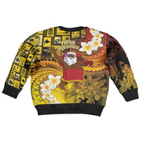 Papua New Guinea Retro Christmas Kid Ugly Christmas Sweater Hamamas Krismas LT05 - Polynesian Pride