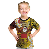 Papua New Guinea Retro Christmas Kid T Shirt Hamamas Krismas - Polynesian Pride