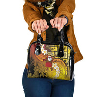 Papua New Guinea Retro Christmas Shoulder Handbag Hamamas Krismas LT05 One Size Colorful - Polynesian Pride