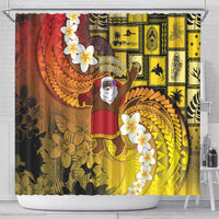 Papua New Guinea Retro Christmas Shower Curtain Hamamas Krismas - Polynesian Pride