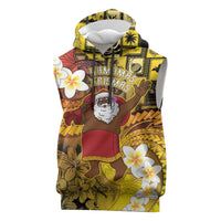 Papua New Guinea Retro Christmas Sleeveless Hoodie Hamamas Krismas LT05 Colorful - Polynesian Pride