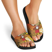 Papua New Guinea Retro Christmas Slide Sandals Hamamas Krismas LT05 - Polynesian Pride