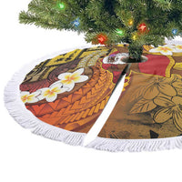 Papua New Guinea Retro Christmas Tree Skirt Hamamas Krismas LT05 - Polynesian Pride