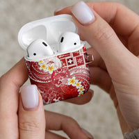 Tonga Christmas AirPods Case Kilisimasi Fiefia Retro Style Red LT05 - Polynesian Pride