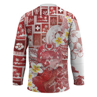 Tonga Christmas Hockey Jersey Kilisimasi Fiefia Retro Style Red LT05 - Polynesian Pride