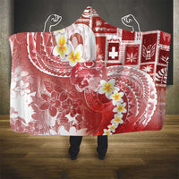 Tonga Christmas Hooded Blanket Kilisimasi Fiefia Retro Style Red - Polynesian Pride