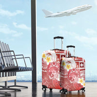 Tonga Christmas Luggage Cover Kilisimasi Fiefia Retro Style Red - Polynesian Pride