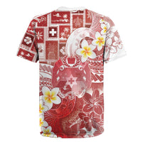 Tonga Christmas Rugby Jersey Kilisimasi Fiefia Retro Style Red - Polynesian Pride