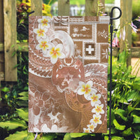 Tonga Christmas Garden Flag Kilisimasi Fiefia Retro Style Brown - Polynesian Pride