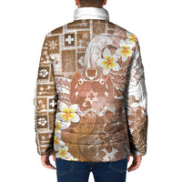 Tonga Christmas Padded Jacket Kilisimasi Fiefia Retro Style Brown - Polynesian Pride