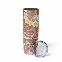 Tonga Christmas Skinny Tumbler Kilisimasi Fiefia Retro Style Brown - Polynesian Pride