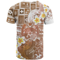Tonga Christmas T Shirt Kilisimasi Fiefia Retro Style Brown - Polynesian Pride