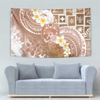 Tonga Christmas Tapestry Kilisimasi Fiefia Retro Style Brown - Polynesian Pride