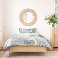 Tonga Christmas Bedding Set Kilisimasi Fiefia Retro Style White - Polynesian Pride