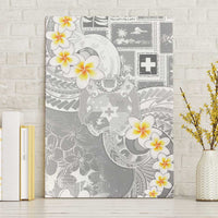 Tonga Christmas Canvas Wall Art Kilisimasi Fiefia Retro Style White - Polynesian Pride
