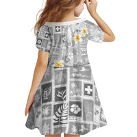 Tonga Christmas Family Matching Tank Maxi Dress and Hawaiian Shirt Kilisimasi Fiefia Retro Style White - Polynesian Pride