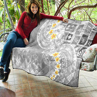 Tonga Christmas Quilt Kilisimasi Fiefia Retro Style White - Polynesian Pride