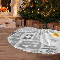 Tonga Christmas Tree Skirt Kilisimasi Fiefia Retro Style White - Polynesian Pride