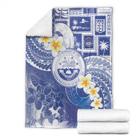 Federated States Of Micronesia Christmas Blanket Retro Style Bright Version - Polynesian Pride