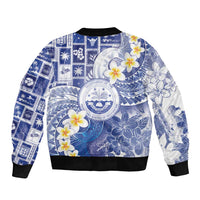 Federated States Of Micronesia Christmas Bomber Jacket Retro Style Bright Version - Polynesian Pride