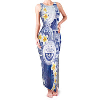 Federated States Of Micronesia Christmas Family Matching Tank Maxi Dress and Hawaiian Shirt Retro Style Bright Version - Polynesian Pride