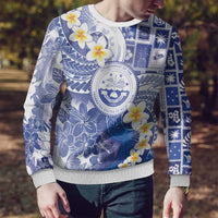 Federated States Of Micronesia Christmas Ugly Christmas Sweater Retro Style Bright Version - Polynesian Pride