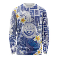 Federated States Of Micronesia Christmas Long Sleeve Shirt Retro Style Bright Version - Polynesian Pride