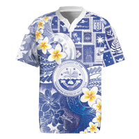 Federated States Of Micronesia Christmas Rugby Jersey Retro Style Bright Version - Polynesian Pride