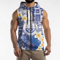 Federated States Of Micronesia Christmas Sleeveless Zip Hoodie Retro Style Bright Version LT05 - Polynesian Pride