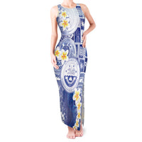 Federated States Of Micronesia Christmas Tank Maxi Dress Retro Style Bright Version - Polynesian Pride