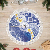 Federated States Of Micronesia Christmas Tree Skirt Retro Style Bright Version - Polynesian Pride