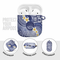 Federated States Of Micronesia Christmas AirPods Case Retro Style Dark Version - Polynesian Pride