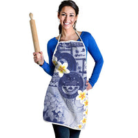 Federated States Of Micronesia Christmas Apron Retro Style Dark Version - Polynesian Pride