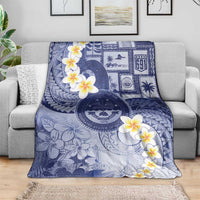 Federated States Of Micronesia Christmas Blanket Retro Style Dark Version - Polynesian Pride