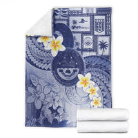 Federated States Of Micronesia Christmas Blanket Retro Style Dark Version - Polynesian Pride