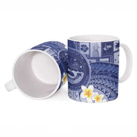 Federated States Of Micronesia Christmas Ceramic Mug Retro Style Dark Version - Polynesian Pride