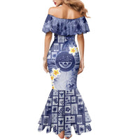 Federated States Of Micronesia Christmas Mermaid Dress Retro Style Dark Version - Polynesian Pride