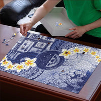 Federated States Of Micronesia Christmas Puzzle Retro Style Dark Version - Polynesian Pride