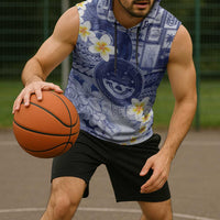 Federated States Of Micronesia Christmas Sleeveless Hoodie Retro Style Dark Version - Polynesian Pride