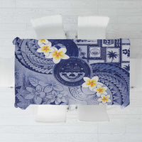 Federated States Of Micronesia Christmas Tablecloth Retro Style Dark Version - Polynesian Pride