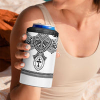Personalised Melanesian Brotherhood 4 in 1 Can Cooler Tumbler With Tribal Pattern - Polynesian Pride