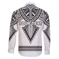 Personalised Melanesian Brotherhood Family Matching Long Sleeve Bodycon Dress and Hawaiian Shirt With Tribal Pattern - Polynesian Pride